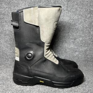 REV'IT! Gravel H2O Boots Mens Size 12 Black Gray Waterproof Vibram Motorcycle
